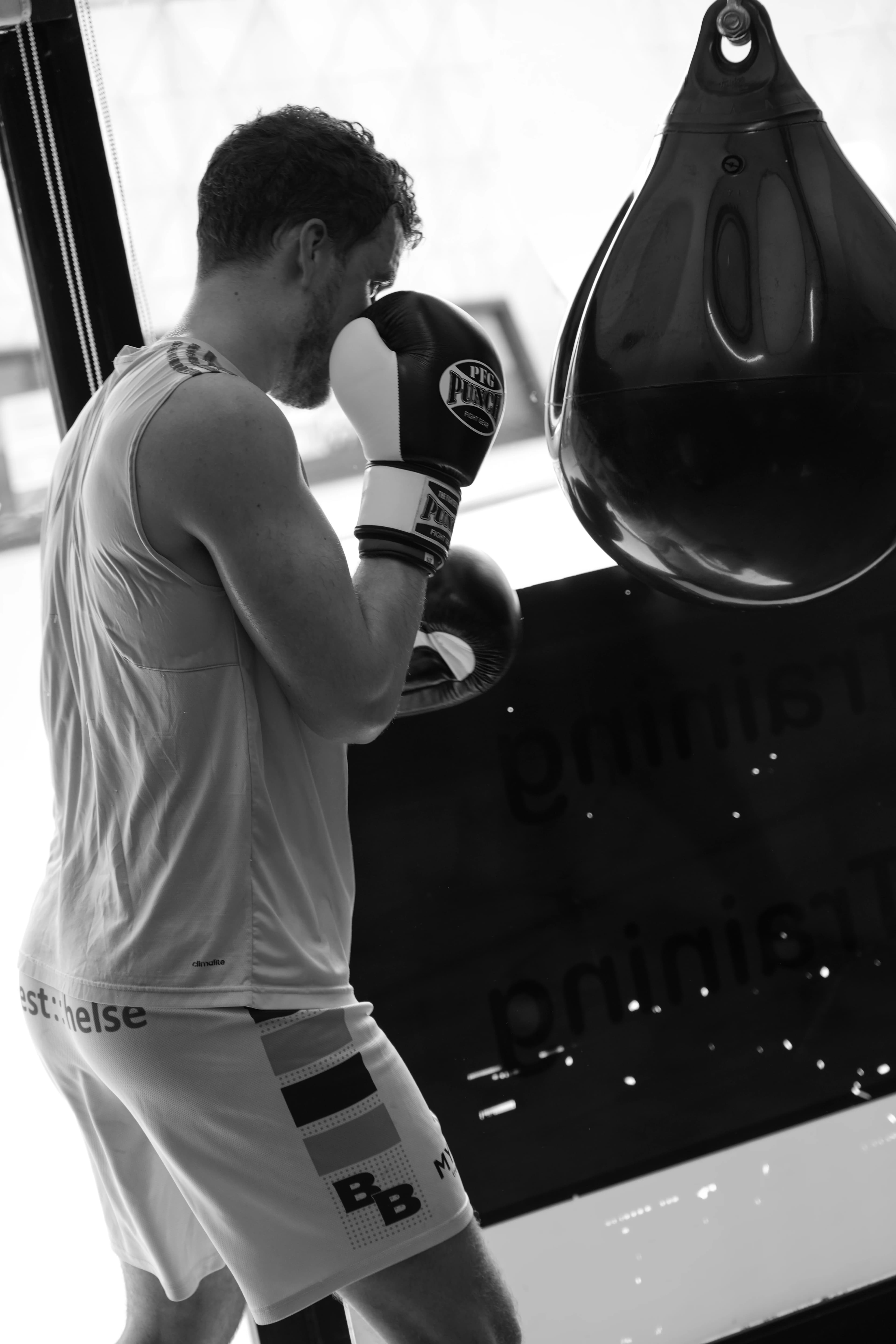 Small-group boxing class