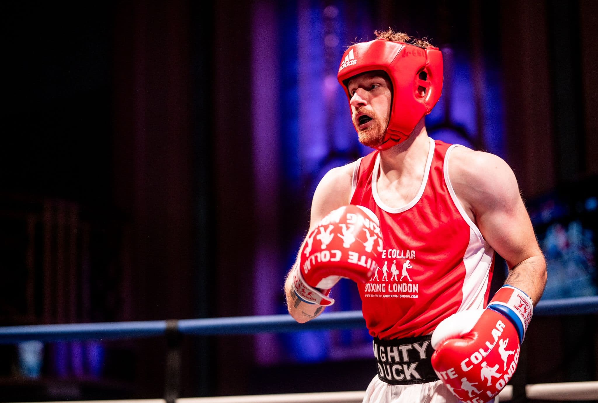 Callum, Bodyjunkies white collar boxer (0-1)